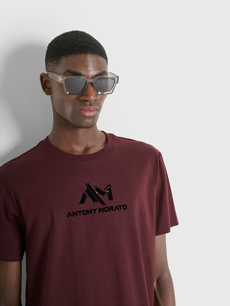 Black cotton T-shirt - 3