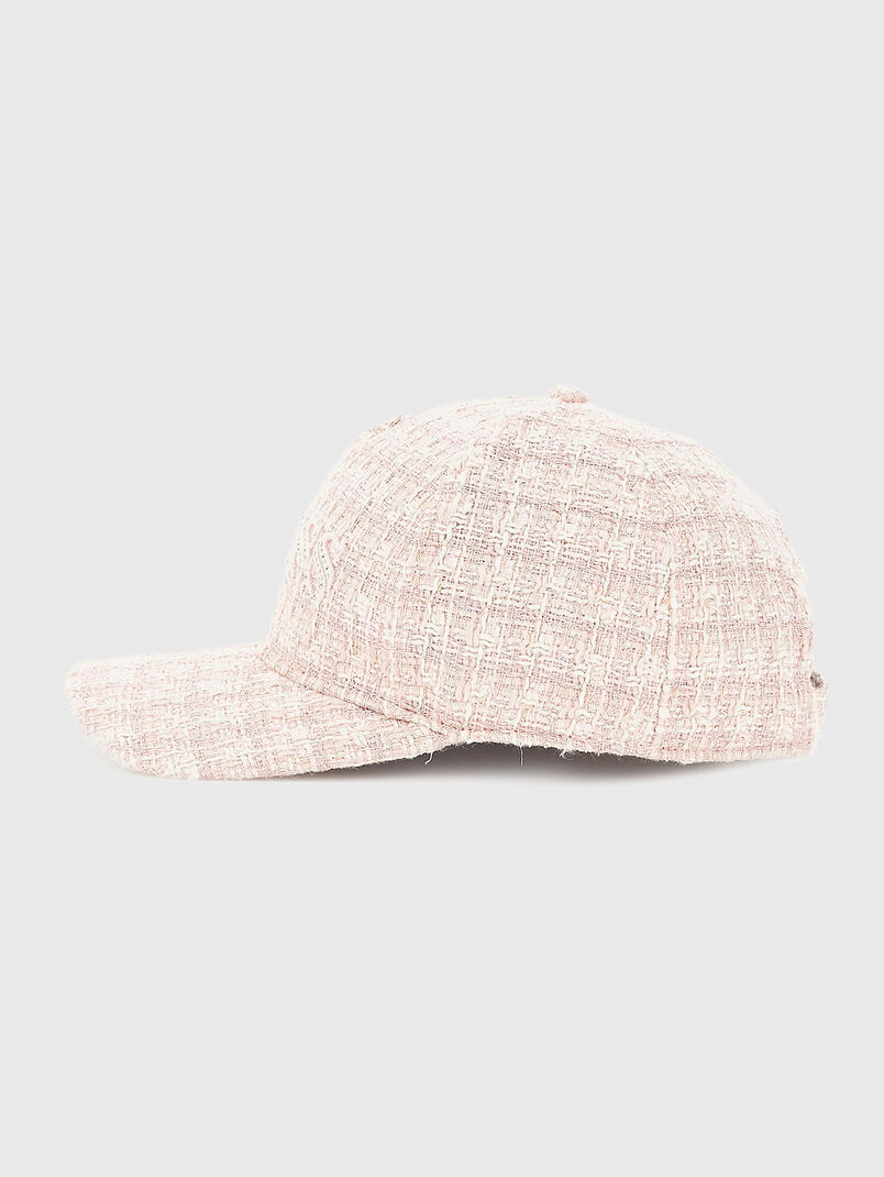 Bouclé hat with logo - 3