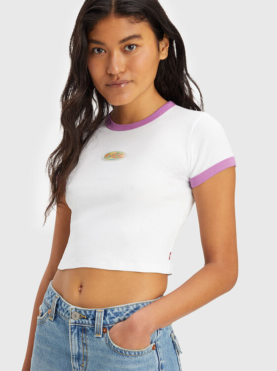 Logo crop T-shirt  - 1