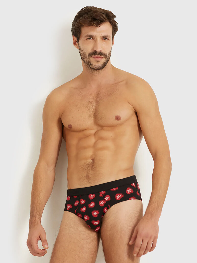 MR&MRS RIGHT briefs with print - 3