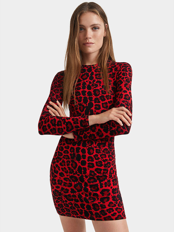 Dress with animal print - 1