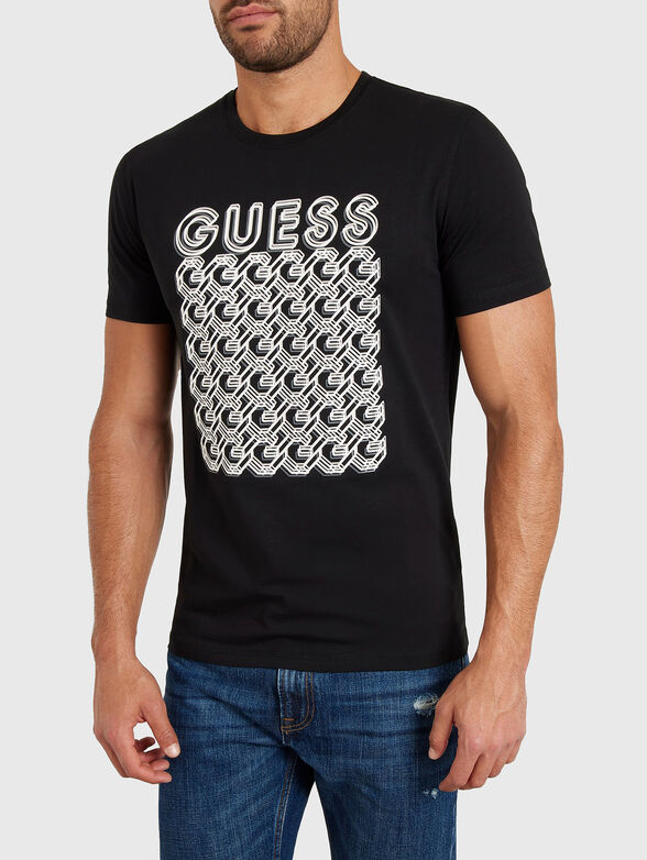 Round neck logo print T-shirt  - 4