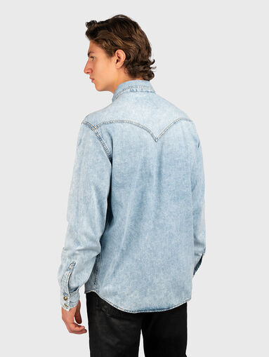 Blue denim shirt - 3