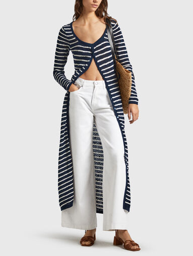 Striped dress with buttons - 5