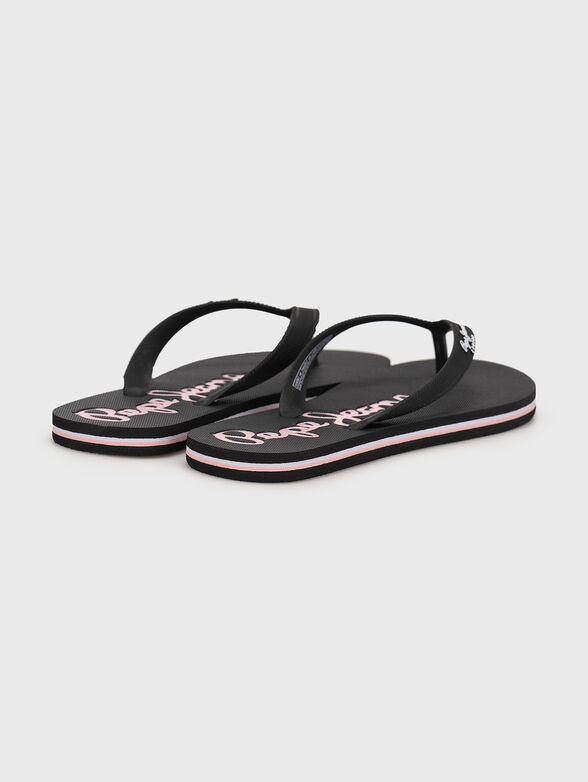 BAY BEACH Flip-Flops with cotrasting logo - 3
