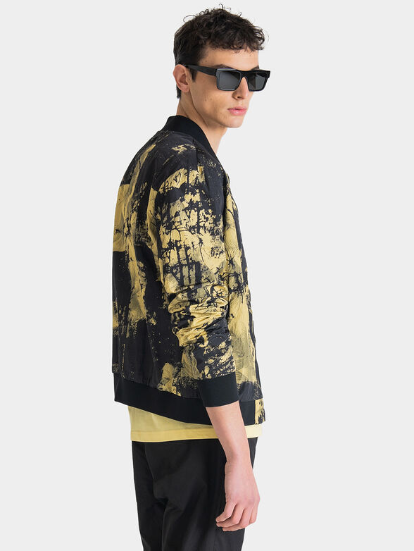 Bomber jacket with tropical print - 2