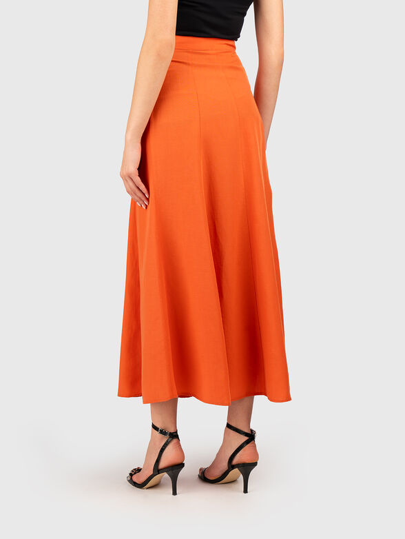 Midi skirt with high waist - 2