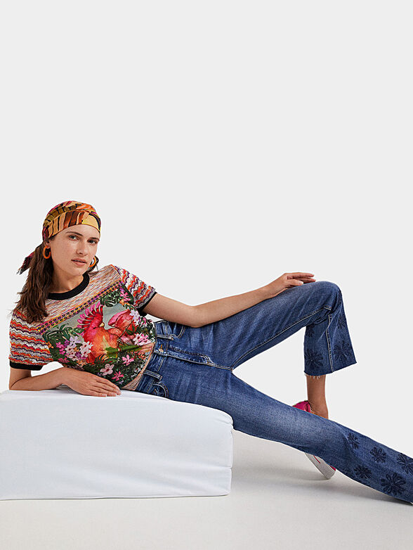 GALA jeans with floral accents - 6
