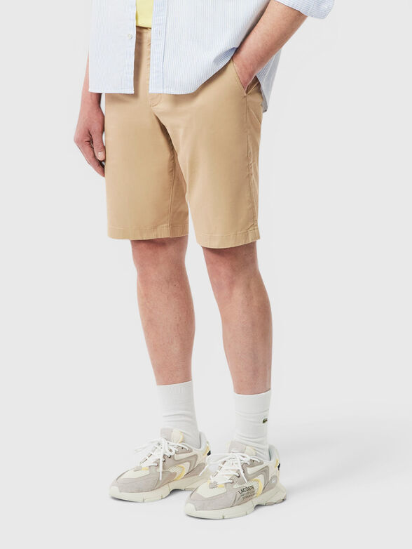 Beige chino shorts - 1