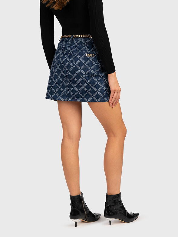 Mini skirt with monogram print - 2