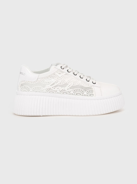 KREEPER LO leather sneakers with sheer elements - 1