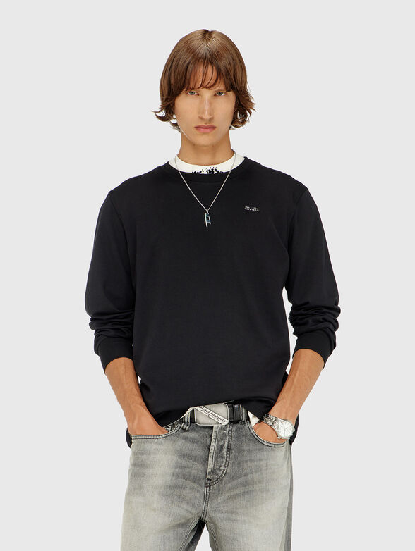Black cotton blouse - 1