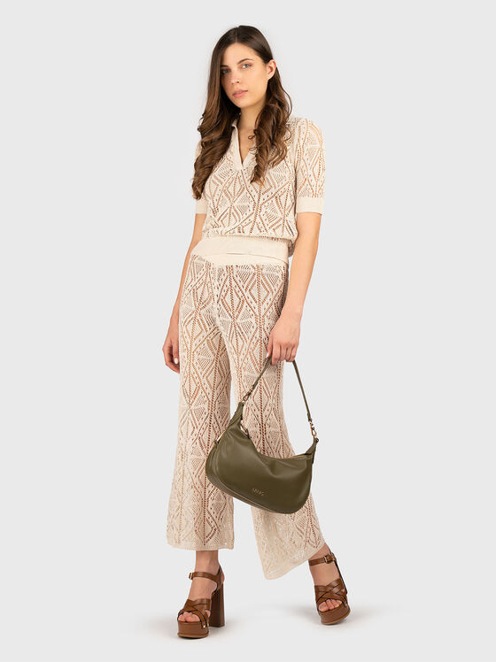 Cotton blouse with sheer effect - 2