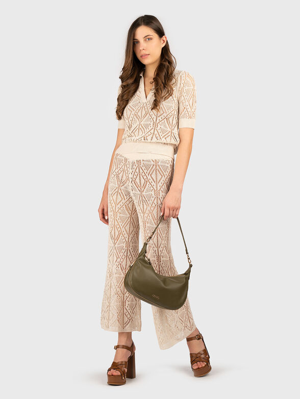 Cotton blouse with sheer effect - 2