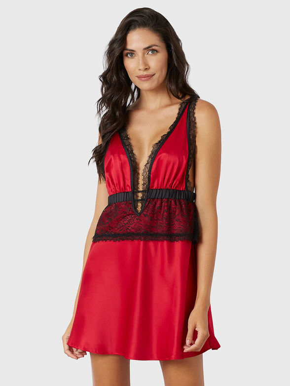 SHIVER nightgown with lace accents - 1