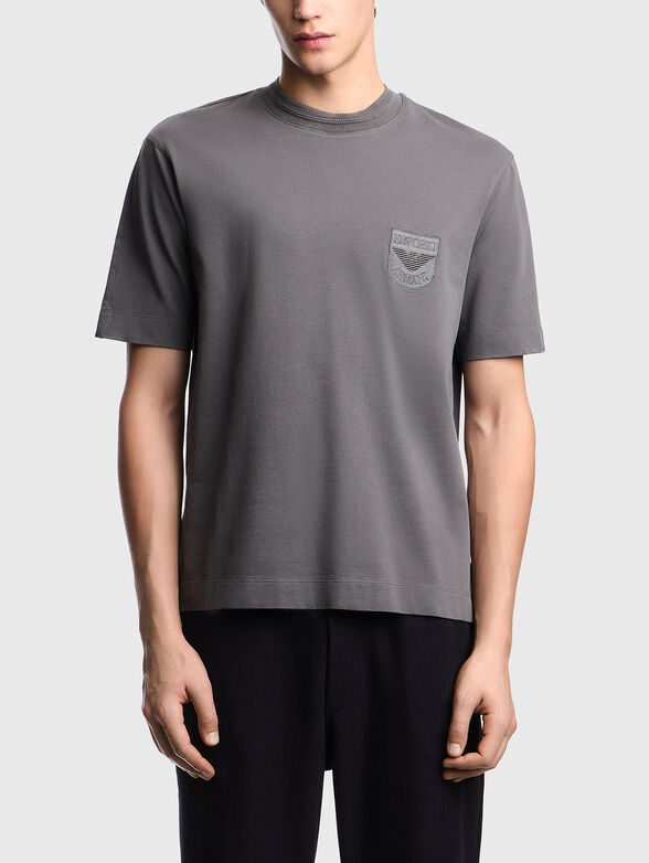 Cotton T-shirt with logo detail - 1