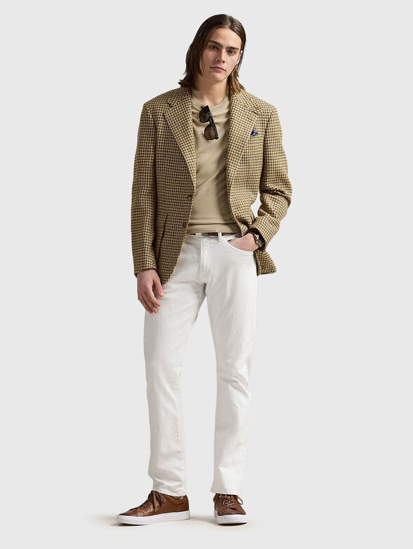 Slim blazer in wool and linen blend - 2