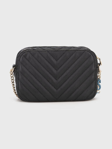 Black crossbody bag with quilted effect - 3