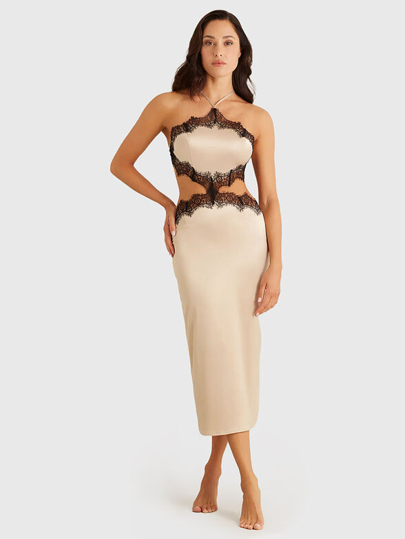 NIGHT GALA nightgown with lace details - 1