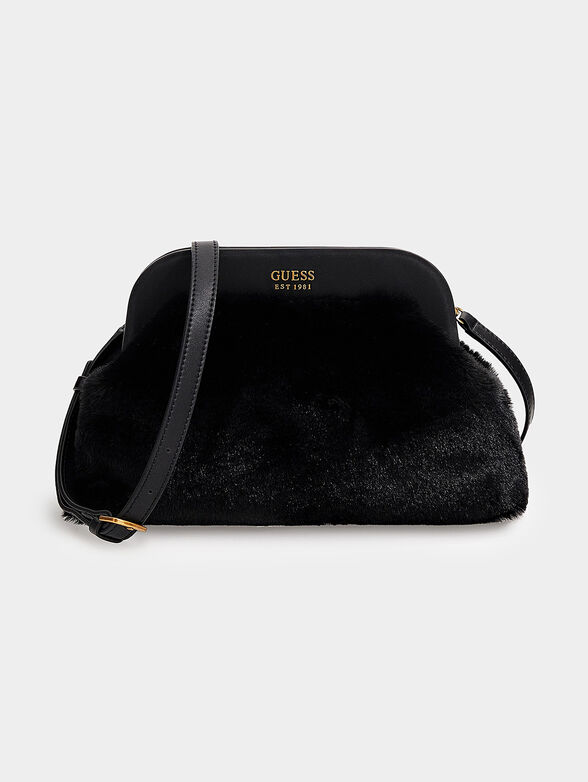 SILVANA clutch with eco fur texture - 1