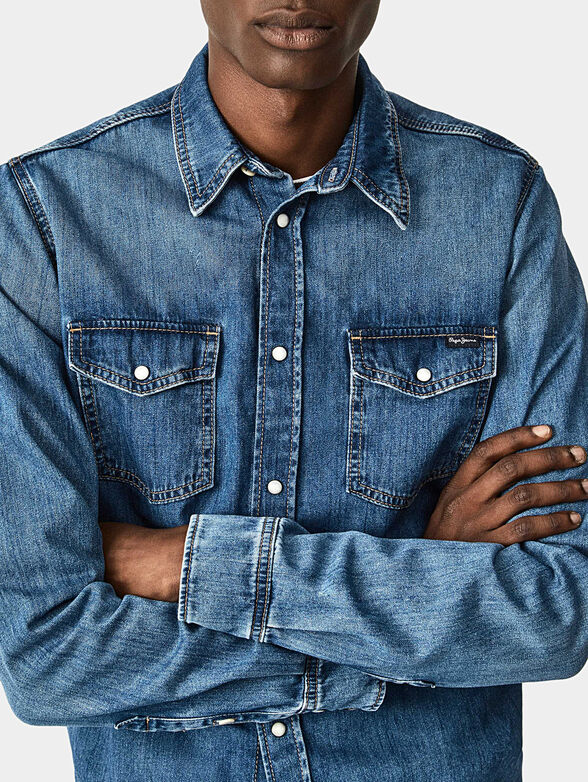 HAMMOND WISER Denim shirt - 3
