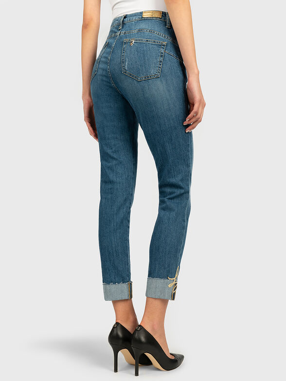 Jeans with tears and logo embroidery - 3