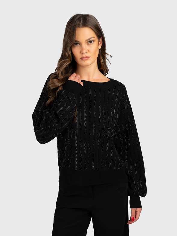 Sweater with rhinestones - 1
