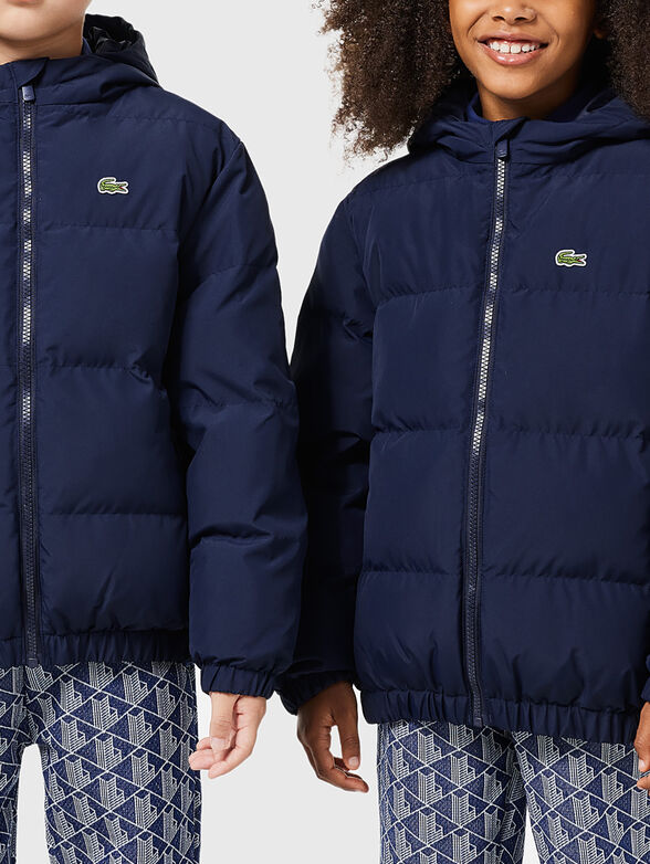 Blue jacket with hood - 1