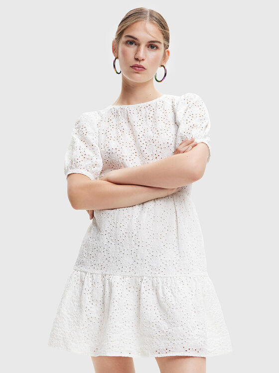 LIMON white dress with accent back - 1