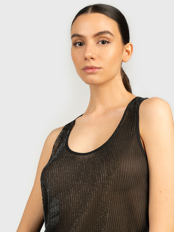 Black top with sparkling threads - 2