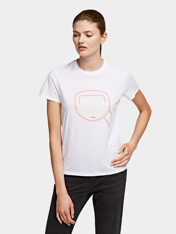  K/IKONIK White cotton T-shirt - 1