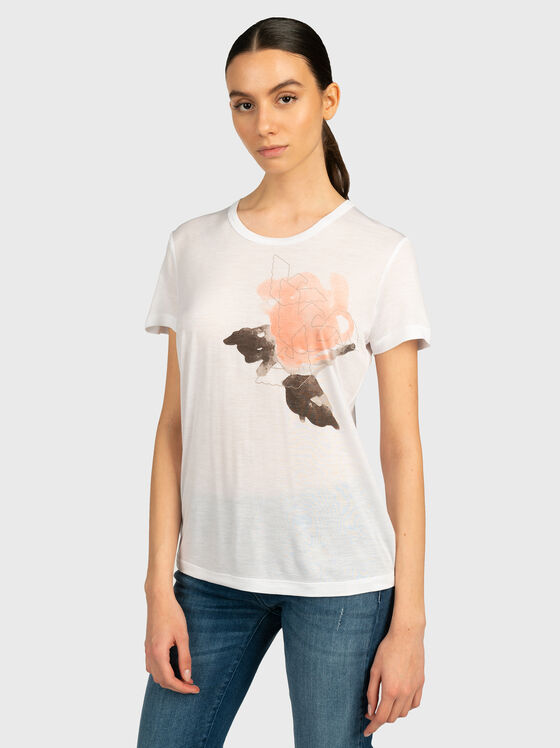 Т-шърт с лого принт - 1