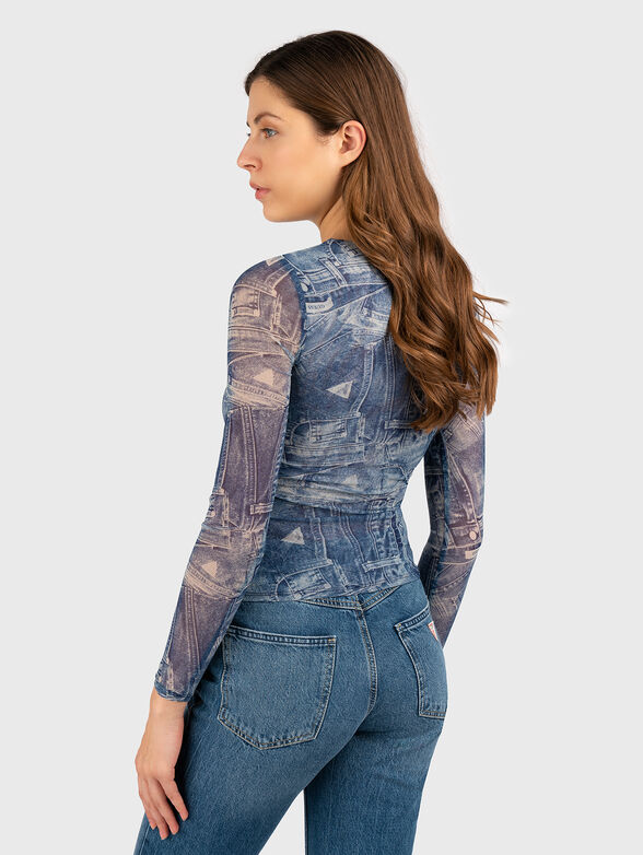 BRIENNA blouse with cut-out detail  - 3