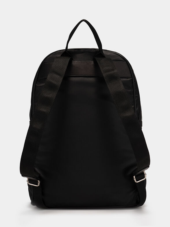 Black backpack with logo detail - 3