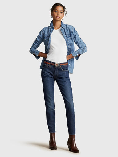 Skinny jeans in dark blue - 5