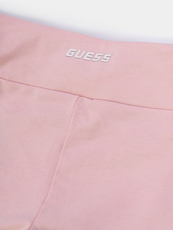 Black leggings with logo detail - 4