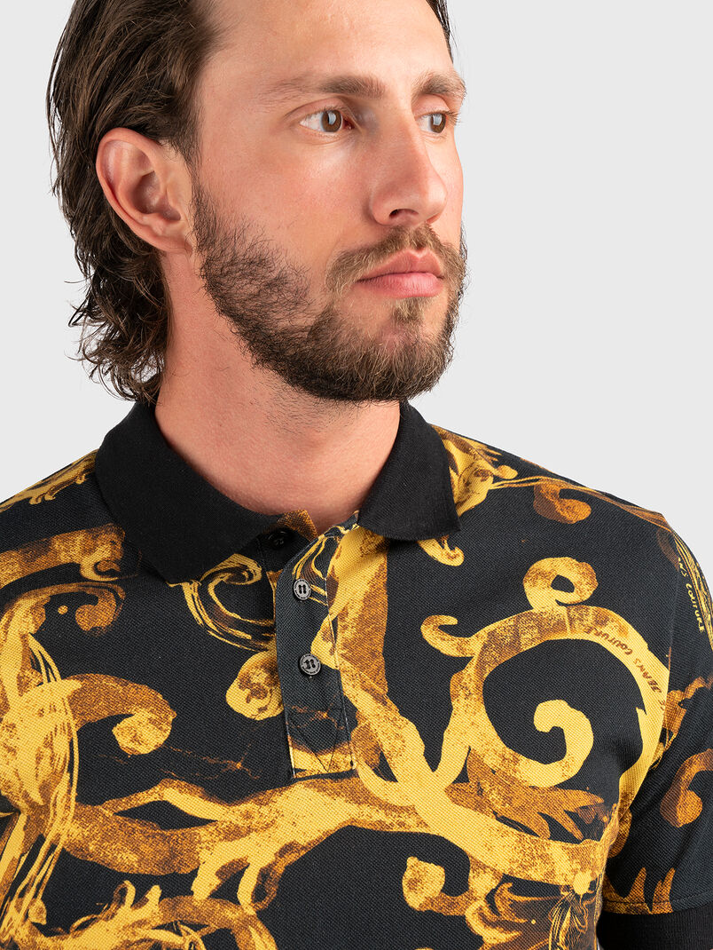 Polo shirt with baroque motifs - 3