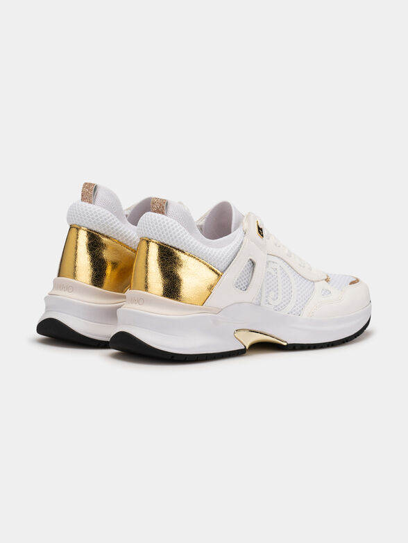LILY 01 sneakers with golden accents - 3