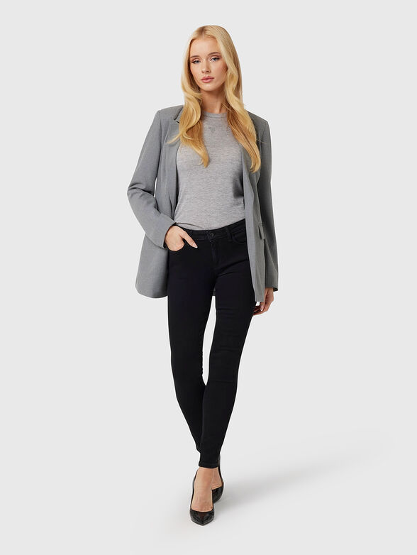 Low-waisted black jeans - 2