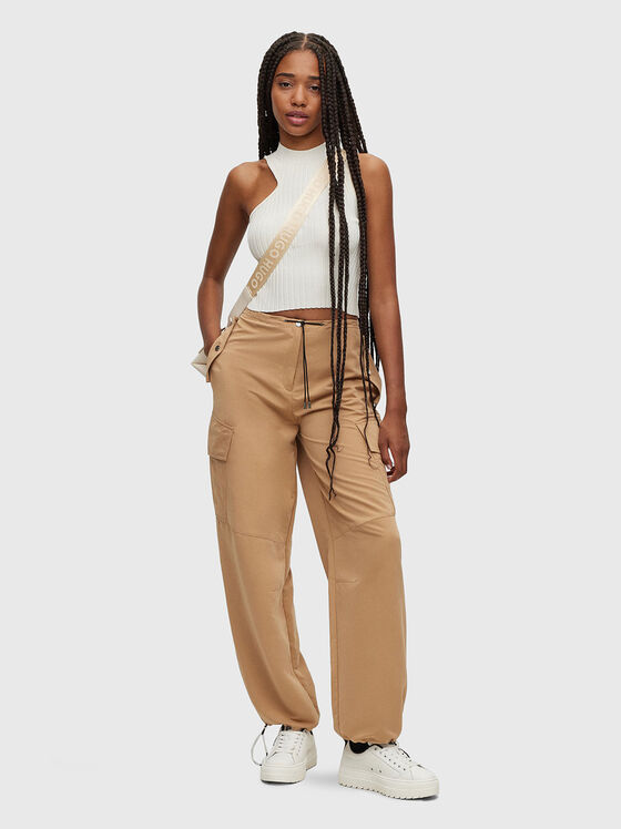 Топ от еластичен рипс SHAREY - 2