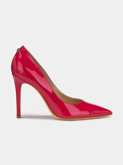 Високи обувки в червен цвят - 1