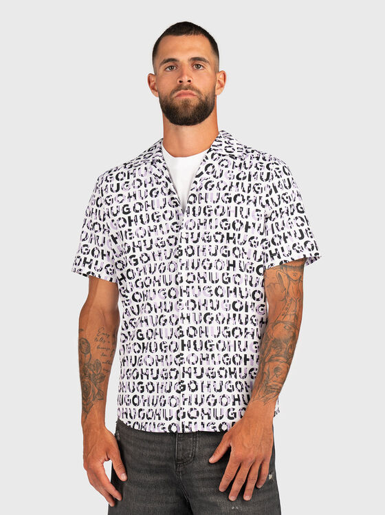 Риза ELLINO с лого принт - 1