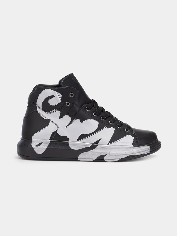 SALERNO High-top sneakers with maxi logo - 1