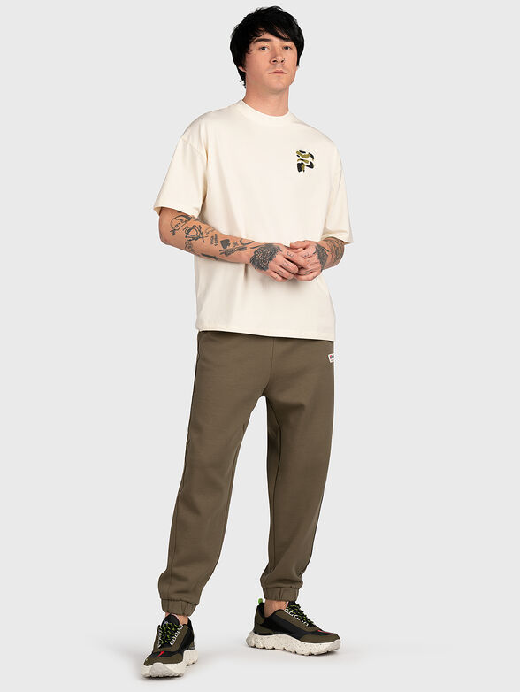 COTTENS black T-shirt with print on the back - 4