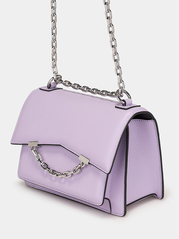 K/SEVEN GRAINY beige leather crossbody bag - 4