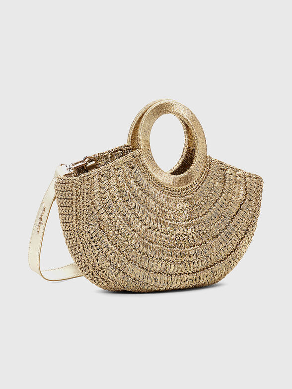 Knitted bag with long handle - 4