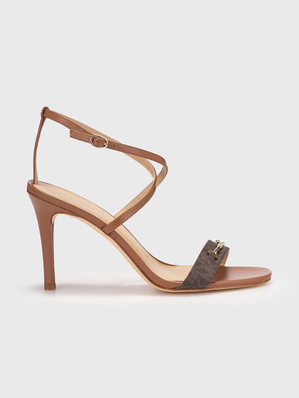 LENA leather heeled sandals - 1
