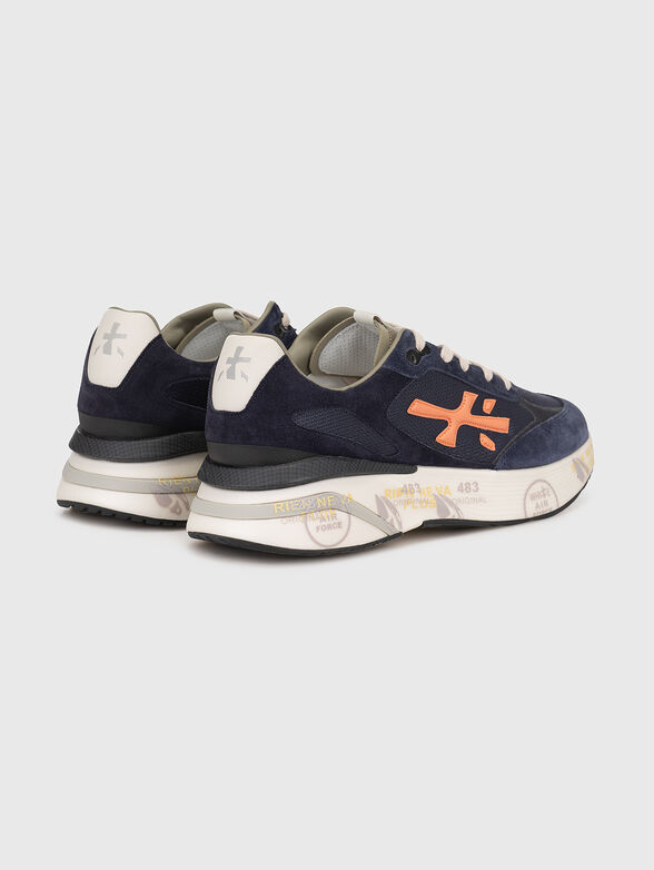 MOERUN textile and suede sneakers - 3
