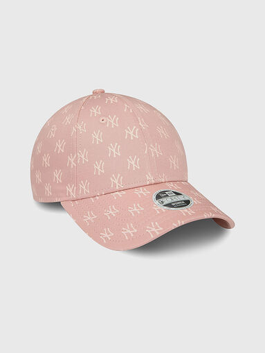 9FORTY NEYY pink hat with monogram logo - 3