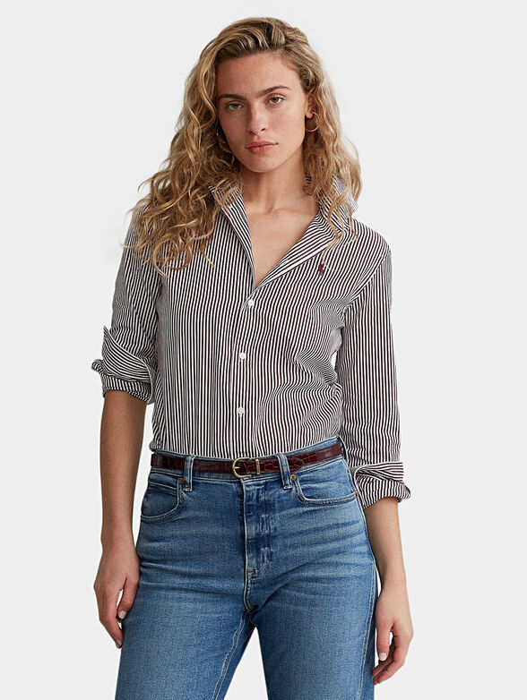 Cotton striped shirt - 1